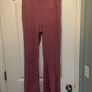 Lululemon Athletica Mauve High-Waisted Flare Leggings